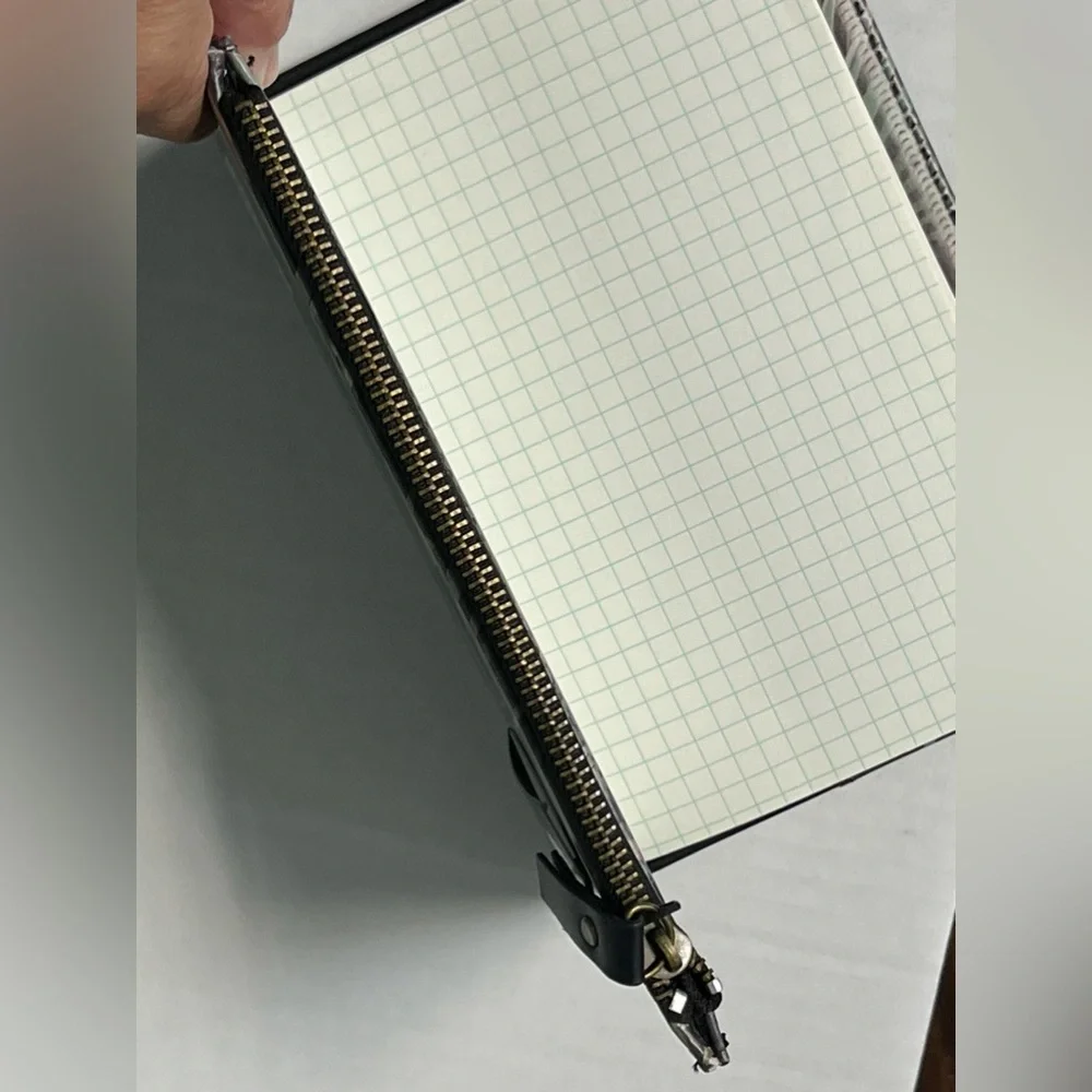 Typo Travel Journal with zipper side pocket NWT